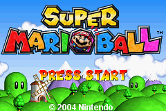 Super Mario Ball (GBA)   © Nintendo 2004    1/3
