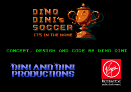 Dino Dini's Soccer (SMD)   © Virgin 1994    1/3