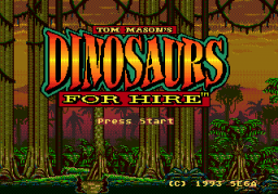 Dinosaurs For Hire (SMD)   © Sega 1993    1/3