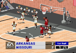 Coach K College Basketball (SMD)   © EA Sports 1995    3/3