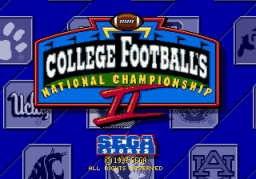 College Football's National Championship 2 (SMD)   © Sega 1995    1/3