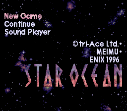 Star Ocean (SNES)   © Enix 1996    1/3