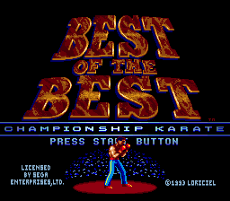 Best Of The Best: Championship Karate (SMD)   © Electro Brain 1992    1/4