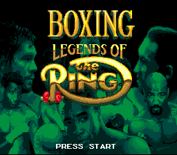 Boxing: Legends Of The Ring (SMD)   ©  1993    1/3