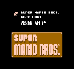 Super Mario Bros. / Duck Hunt / World Class Track Meet (NES)   © Nintendo 1990    1/4