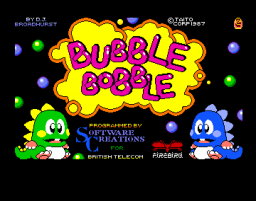 Bubble Bobble   © Firebird 1987   (AMI)    1/3