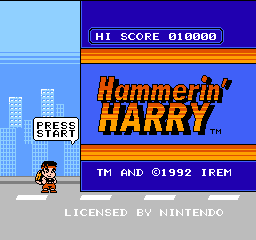 Hammerin' Harry (NES)   © Irem 1991    1/3