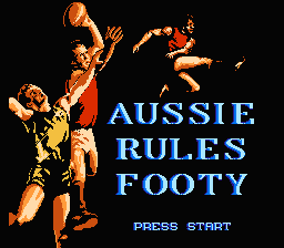 Aussie Rules Footy (NES)   © Beam Software 1991    1/3