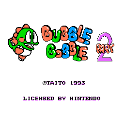 Bubble Bobble: Part 2 (NES)   © Taito 1993    1/3