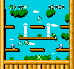 Bubble Bobble: Part 2 (NES)   © Taito 1993    2/3