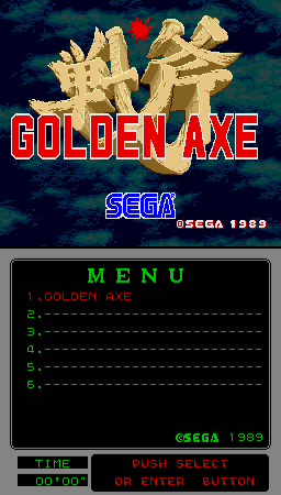 Golden Axe [Mega-Tech] (ARC)   © Sega 1989    1/3