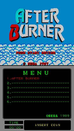 After Burner [Mega-Tech] (ARC)   © Sega 1989    1/2