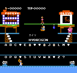 Popeye No Eigo Asobi (NES)   © Nintendo 1983    3/3