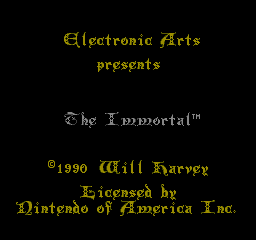 The Immortal (NES)   © EA 1990    1/3