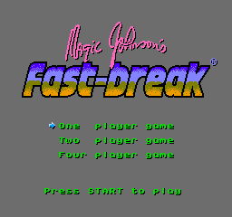 Magic Johnson's Fast Break (NES)   © Tradewest 1990    1/3