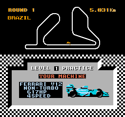 Michael Andretti's World Grand Prix (NES)   © American Sammy 1988    2/6