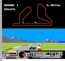 Michael Andretti's World Grand Prix (NES)   © American Sammy 1988    3/6