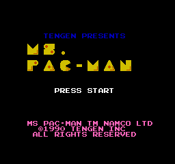 Ms. Pac-Man [Tengen] (NES)   © Tengen 1993    1/3