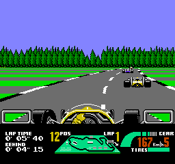 Nigel Mansell's World Championship Racing (NES)   © GameTek 1993    3/3
