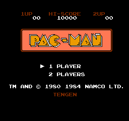 Pac-Man [Tengen]   © Tengen 1990   (NES)    1/3