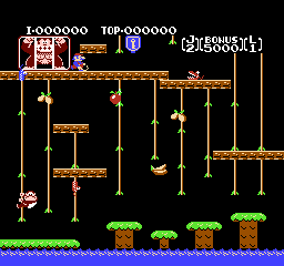 Donkey Kong Jr. (FDS)   © Nintendo 1988    2/3