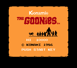 The Goonies (NES)   © Konami 1986    1/3