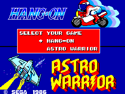 Hang-On & Astro Warrior (SMS)   © Sega 1986    1/1