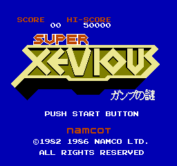 Super Xevious: Gump No Nazo   © Namco 1986   (NES)    1/3