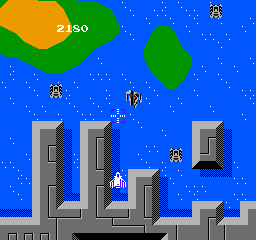 Super Xevious: Gump No Nazo (NES)   © Namco 1986    3/3
