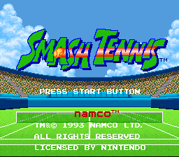 Smash Tennis (SNES)   © Virgin 1993    1/3