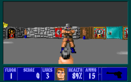 Wolfenstein 3D (PC)   © id Software 1992    2/3