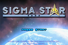 Sigma Star Saga   © Namco 2005   (GBA)    1/3