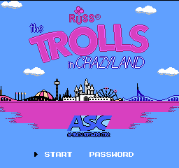 The Trolls In Crazyland (NES)   © ASC Games 1993    1/3