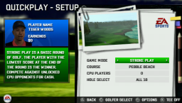 Tiger Woods PGA Tour 06 (PSP)   © EA 2005    4/6