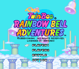 Pop'n TwinBee: Rainbow Bell Adventures (SNES)   © Konami 1994    1/3