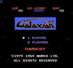 Galaxian (NES)   © Namco 1984    1/3