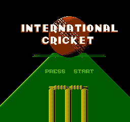 International Cricket (NES)   © Beam Software 1992    1/3