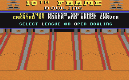 10th Frame (C64)   © Access Software 1986    2/3