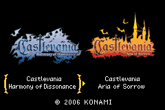 Castlevania Double Pack (GBA)   © Konami 2006    1/3