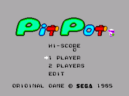 Pit Pot (SMS) &nbsp; &copy; Sega 1985 &nbsp;  1/5
