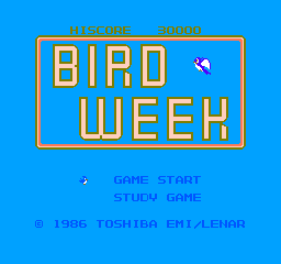 Bird Week (NES)   © Toshiba EMI 1986    1/3