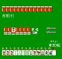 Ide Yousuke Meijin No Jissen Mahjong (NES)   © Capcom 1987    3/3