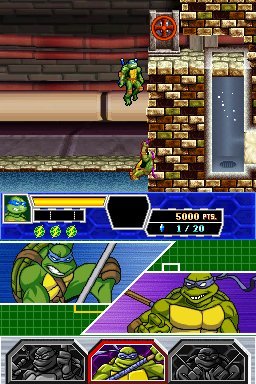 Teenage Mutant Ninja Turtles 3: Mutant Nightmare (NDS)   © Konami 2005    3/6