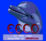 Ecco The Dolphin (GG)   © Sega 1994    1/1