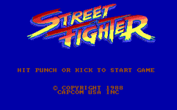 Street Fighter (PC)   © Capcom 1988    1/3