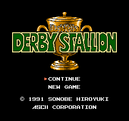 Best Keiba: Derby Stallion (NES)   © ASCII 1991    1/3