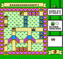 Kero Kero Keroppi No Dai Bouken (NES)   © Character Soft 1991    3/3