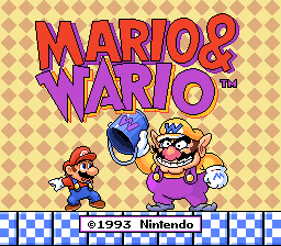 Mario And Wario (SNES)   © Nintendo 1993    1/3