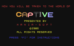 The Captive (C64)   © Mastertronic 1985    1/2