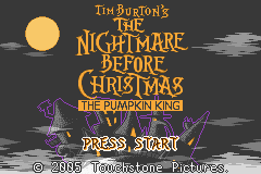 The Nightmare Before Christmas: The Pumpkin King (GBA)   © D3 2005    1/3